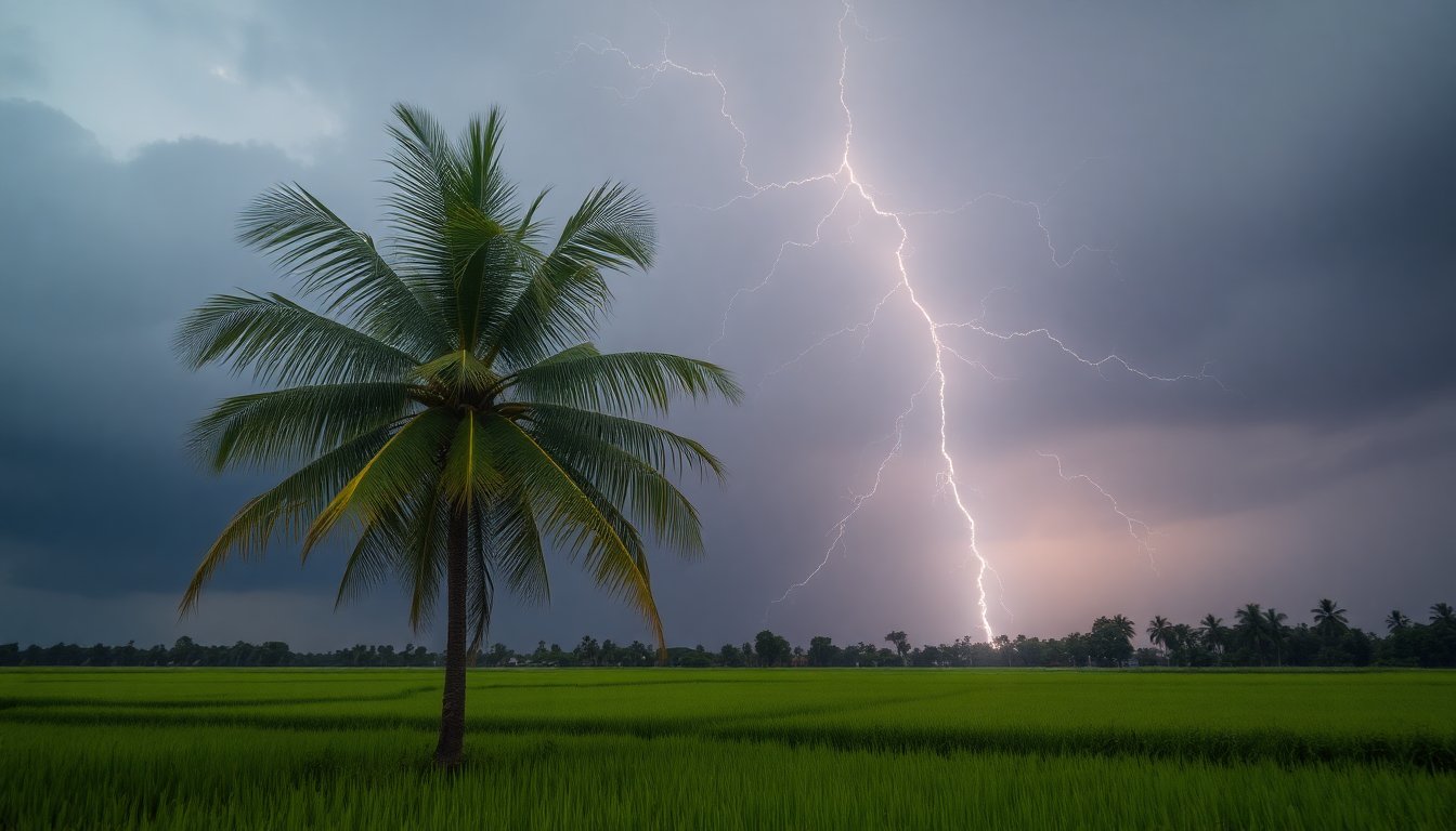 Mitos Pohon Kelapa Tersambar Petir